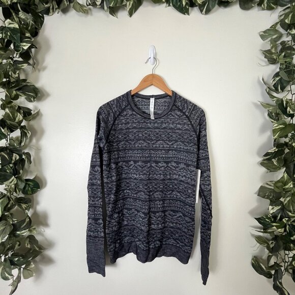 Lululemon Athletic Rest Less Pullover Shirt Heathered Black NWT Size 10 - Picture 1 of 9